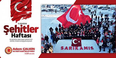 Kars Milletvekili Çalkın'dan Şehitler Haftası mesajı...