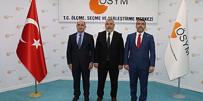 Kars Milletvekili Çalkın ve Rektör Kapu'dan ÖSYM Başkanı Ersoy'a ziyaret