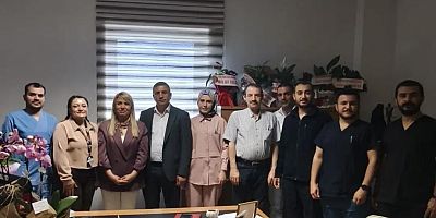 Kars Sağlık-Sen Şube Başkanı'ndan Edibe Koyuncu'ya Hayırlı Olsun Ziyareti