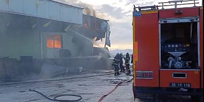 Kars sebze halindeki yangın korkuttu