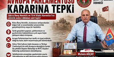 Kars Şehit ve Gaziler Derneği'nden Avrupa Parlamentosu Kararına Tepki
