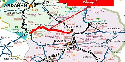 Kars Susuz–Boğatepe–Göle Yolu Tır Trafiğine Kapatıldı