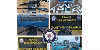 Kars'ta 1 aylık suçlularla mücadele verileri açıklandı