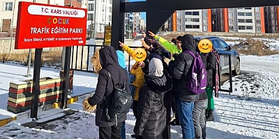 Kars'ta 13 Engelli öğrenciye trafik eğitimi verildi