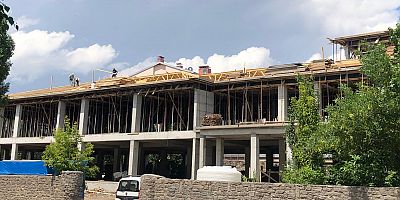 Kars'ta 24 Derslikli Cumhuriyet Anadolu Lisesi inşaatında Sona Yaklaşıldı