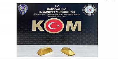 Kars’ta, 5 milyon TL değerinde kaçak altın ele geçirildi