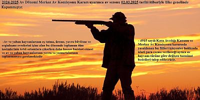 Kars'ta artık avlanmak yasaklandı