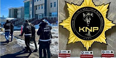 Kars'ta bir iş yerine uyuşturucu baskını; 3 kişi tutuklandı
