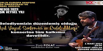 Kars'ta Erdal Akkaya konseri