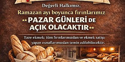 Kars’ta Fırınlar Ramazan boyunca Pazar günleri açık olacak