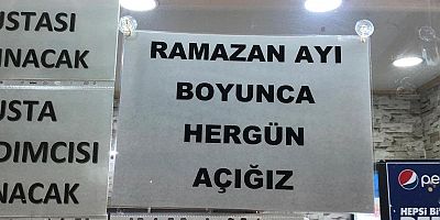 Kars'ta Fırınlar  Ramazan da  Bir ay  Açık Olacak