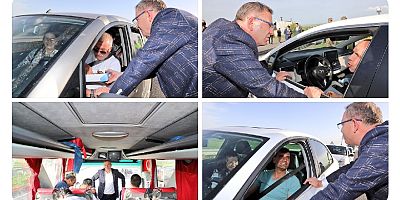 Kars'ta güvenlik güçleri yolcu ve sürücüleri bilgilendirdi
