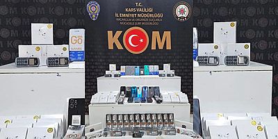 Kars’ta, kaçak cep telefonu operasyonu