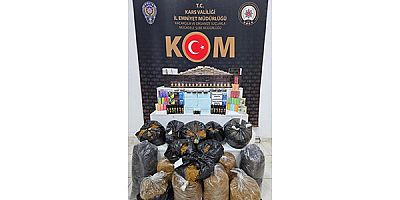 Kars’ta, kaçak tütün operasyonu
