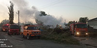 Kars’ta korkutan yangın