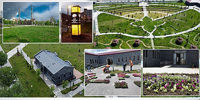 Kars'ta, Millet Bahçelerinde peyzaj çalışmaları devam ediyor