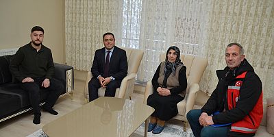 Kars'ta şehit ve gazi aileleri ramazanda ziyaret edildi