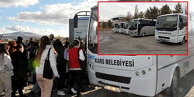 Kars’ta servis sayısı ve saatleri arttırıldı