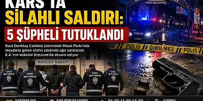 Kars'ta Silahlı Saldırı: 5 Şüpheli Tutuklandı