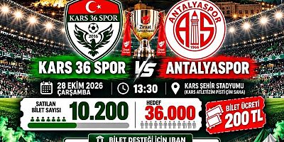 KARS’TA TARİHİ MAÇ ÖNCESİ HEDEF 36 BİN BİLET!