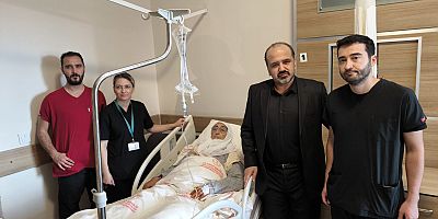 Kars'ta tekerlekli sandalye ile geldi yürüyerek çıktı