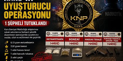 Kars'ta Uyuşturucu Operasyonu: 1 Şüpheli Tutuklandı