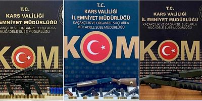 Kars’ta Yasa Dışı Silah Ticareti Operasyonu: 10 Şahıs hakkında işlem