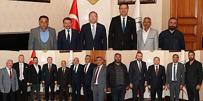 Kars'taki siyasi partilerden Vali Ziya Polat'a ziyaret