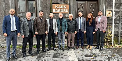 Kars TSO Başkanı Bozan, Baro Başkanı Av. Necat Yağcı'yı ziyaret etti