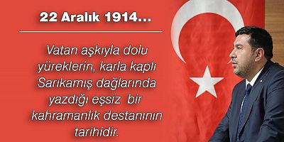 Kars TSO Başkanı Kadir Bozan'ın Sarıkamış Harekatı mesajı