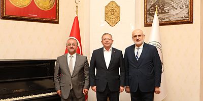 Kars Valisi Ziya Polat, Hafız Osman Şahin'i Makamında Ağırladı