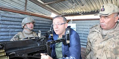 Kars Valisi Ziya Polat, Kağızman Şehittepe Üs Bölgesi'nde...