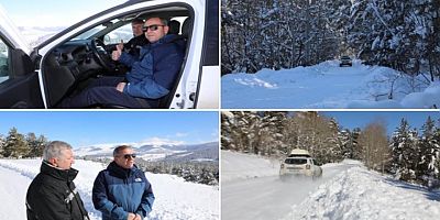 Kars Valisi Ziya Polat, Sarıkamış Rallisi parkurlarında incelemelerde bulundu