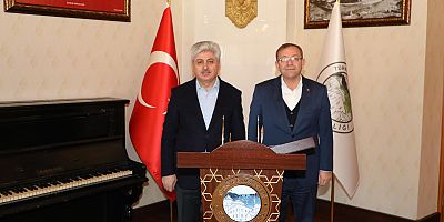 Kars ve Hatay Eski Valisi Doğan'dan, Kars Valisi Polat'a ziyaret