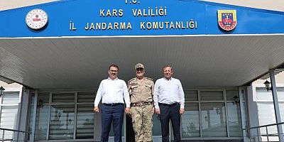 Kars ve Iğdır Valileri'nden  Jandarma Komutanı Kiper'e ziyaret