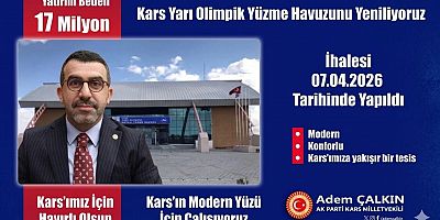 Kars yarı olimpik yüzme havuzu yenileniyor