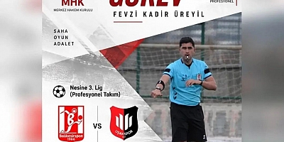 Karslı Hakem Fevzi Kadir Üreyil’e 3. Lig’de Önemli Görev