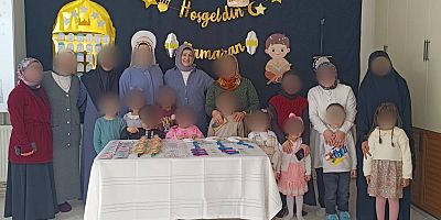 Karslı minikler ve özel öğrenciler Ramazan'a 'Hoşgeldin' dedi