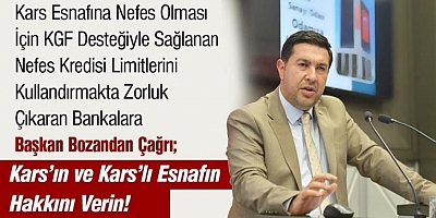 (KATSO) Başkanı Bozan, Bankalara Açık Çağrı: 