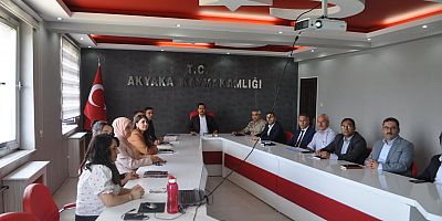 Kaymakam Demirtaş Başkanlığında Kurum Amirleri Toplantısı Yapıldı