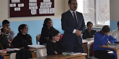 Kaymakam İsmail Demirtaş'ın okul ziyaretleri devam ediyor