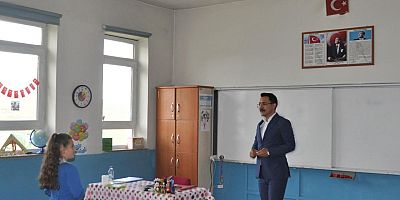 Kaymakam İsmail Demirtaş’tan Sulakbahçe Köyü İlkokuluna Ziyaret