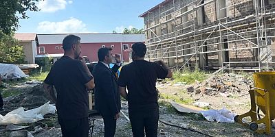 Kaymakam Öztürk, Hükümet Konağı Restorasyonunu İnceledi