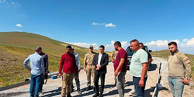 Kaymakam Zengin, Beton Yol Çalışmalarını Yerinde İnceledi