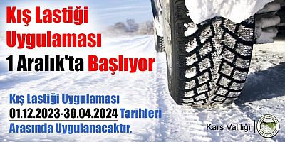 Kış Lastiği Takma Zorunluluğu, 1 Aralık'ta başlıyor... 