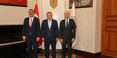 KOSGEB Başkanı Ahmet Serdar İbrahimcioğlu Vali Polat'ı ziyaret etti