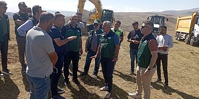 Kotan, Kağızman Barajı inşaat alanında incelemelerde bulundu