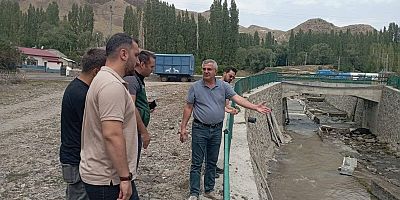 Kotan, Kağızman’da Taşkın Kontrol Çalışmalarını Yerinde İnceledi