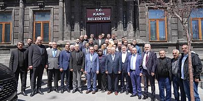 MHP Kars Yeni Yönetiminden Belediye Başkanı Senger’e Ziyaret