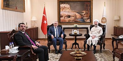 Milletvekili Çalkın, Diyanet İşleri Başkanı Prof. Dr. Ali Erbaş'ı ziyaret etti